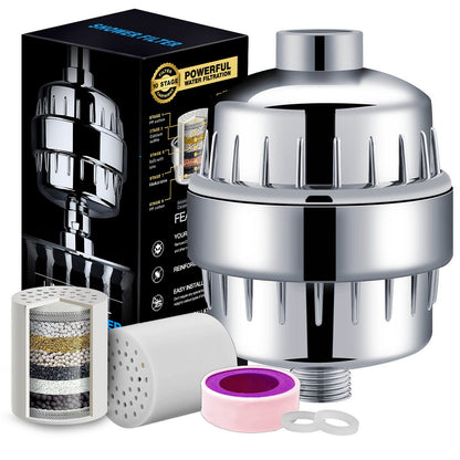 Douce Pluie™ 15-Stage Luxury Shower Filter — Softer Skin & Healthier Hair