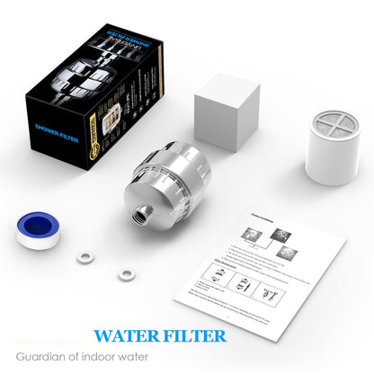 Douce Pluie™ 15-Stage Luxury Shower Filter — Softer Skin & Healthier Hair